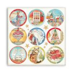 STAMPERIA CHRISTMAS PATCHWORK CARDBOARD 31.5/30.5CM - SBB804 - Image 2