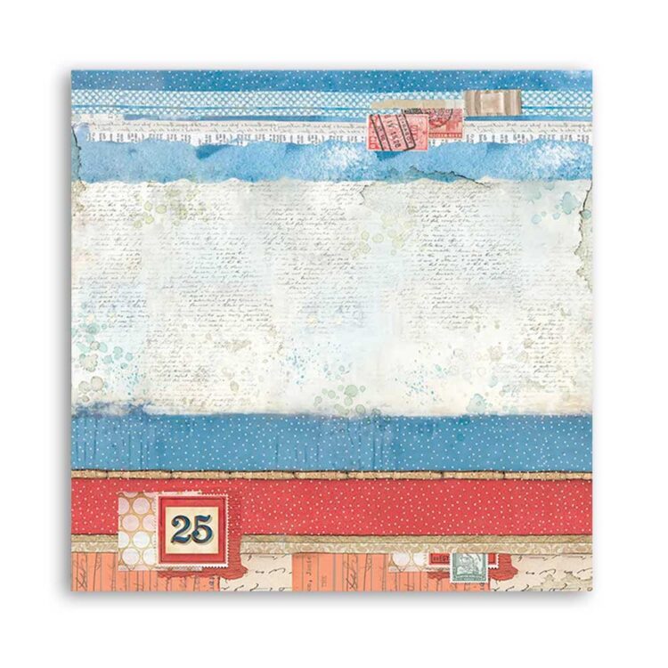 STAMPERIA CHRISTMAS PATCHWORK CARDBOARD 31.5/30.5CM - SBB804 - Image 3