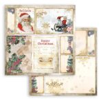 STAMPERIA ROMANTIC CHRISTMAS CARDBOARD 31.5/30.5 CM - SBB829