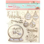 STAMPERIA CHRISTMAS ROSE FROM BEER CARDBOARD 14/14CM SCB100