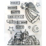 STAMPERIA CHRISTMAS PATCHWORK - SILICONE PRINT WTK 158