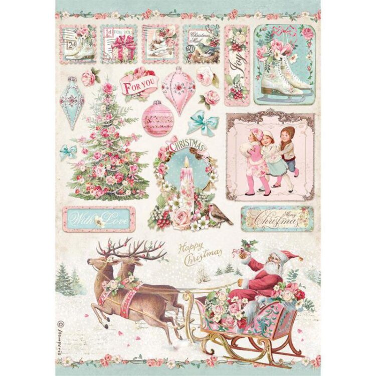 full_DFSA4628_1 STAMPERIA DECOUPAGE RICE PAPER A4 - DFSA4628 - Image 1