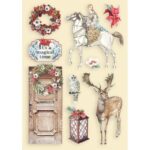 STAMPERIA WINTER TALES WOODEN FIGURINES FOR DECORATION KLSP102