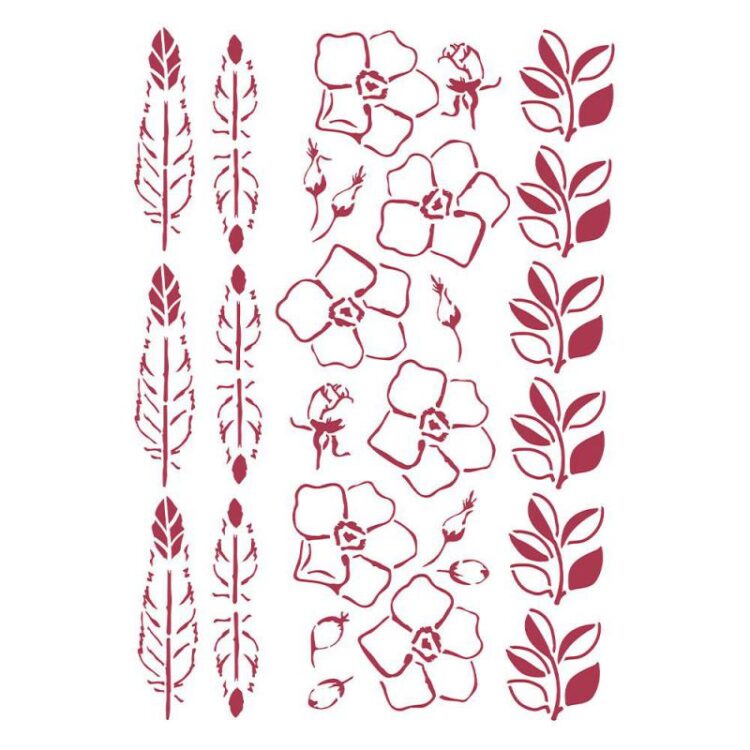 STAMPERIA ROMANTIC CHRISTMAS UNIVERSAL TEMPLATE KSG473 - Image 1