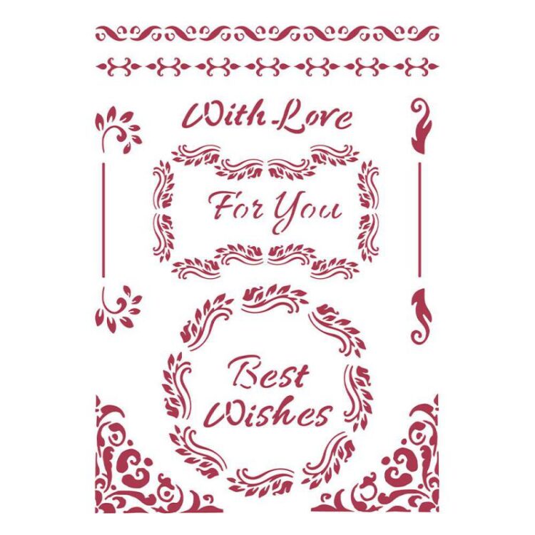 STAMPERIA ROMANTIC CHRISTMAS UNIVERSAL PATTERN KSG477 - Image 1