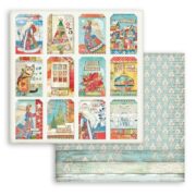 STAMPERIA CHRISTMAS PATCHWORK CARDBOARD 31.5/30.5CM - SBB803