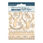 STAMPERIA PINK CHRISTMAS BEER CARDBOARD 14/14CM SCB67