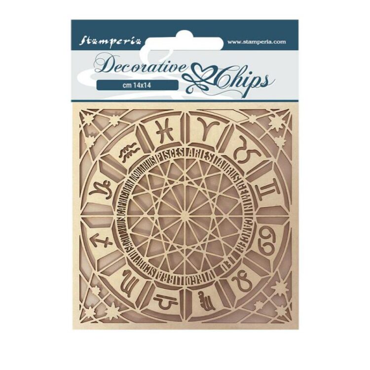STAMPERIA COSMOS BEER CARDBOARD ELEMENTS 14/14CM SCB113 - Image 1
