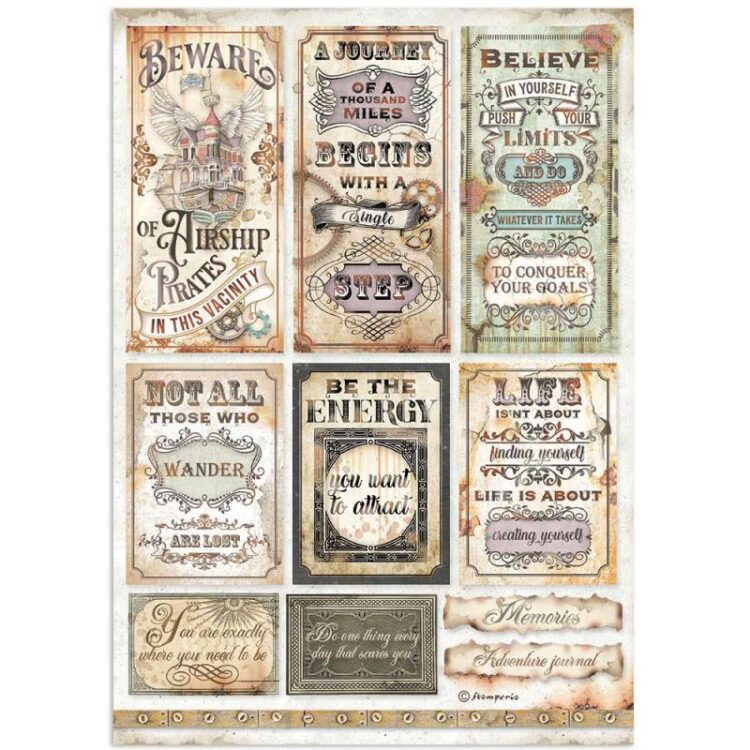 STAMPERIA DECOUPAGE RICE PAPER A4 - DFSA4649 - Image 1