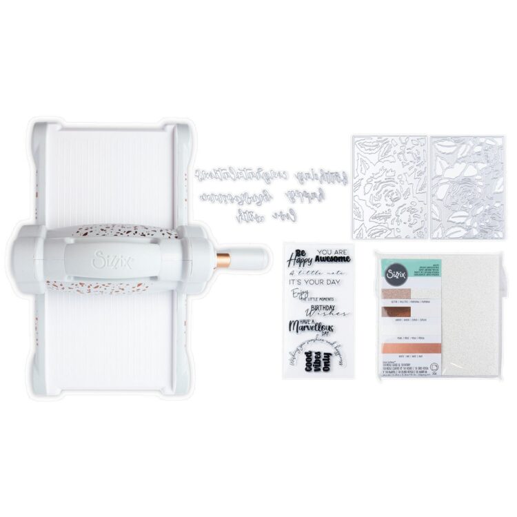 SIZZIX BIG SHOT STARTER KIT LIMITED EDITION GRAY & ROSE GOLD - Image 6