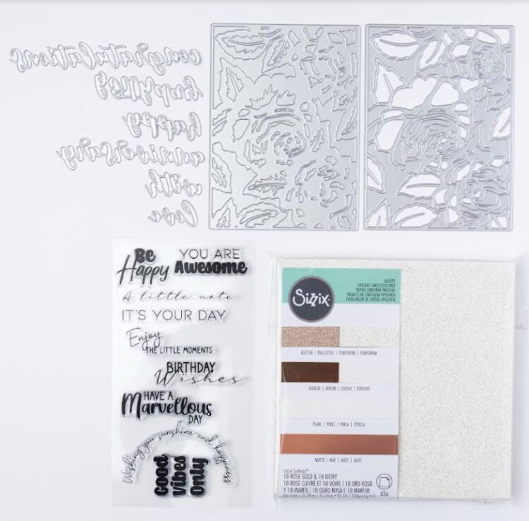 SIZZIX BIG SHOT STARTER KIT LIMITED EDITION GRAY & ROSE GOLD - Image 5