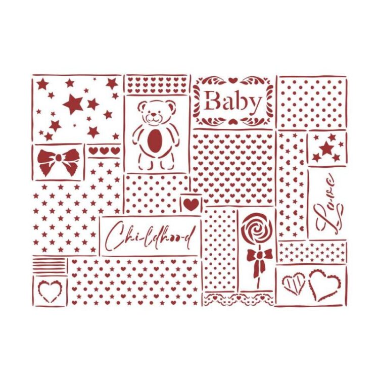 STAMPERIA DAYDREAM UNIVERSAL TEMPLATE KSD313 - Image 1