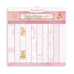 STAMPERIA BABYDREAM PINK PAPER BLOCK 20.3/20.3 CM - SBBS58