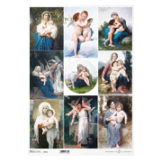 ITD COLLECTION DECOUPAGE RICE PAPER A3 - R0738L