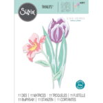 SIZZIX THINLITS CUT DIES - LAYERED SPRING FLOWERS
