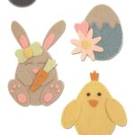 SIZZIX BIGZ L CUT PUNCHES - BUNNY, CHICK AND EGG