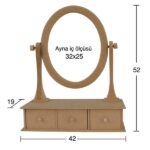 NEWART MDF DRESSING TABLE FOR MIRROR 19/42/52CM - AY 145