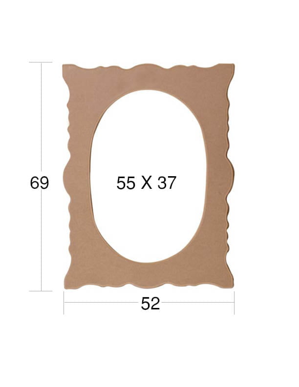 AY-158 NEWART MDF FRAME 69/52CM FOR PHOTO/MIRROR 53/36CM - AY 158 - Image 1