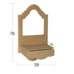NEWART MDF DRESSING TABLE FOR MIRROR 39/24/76CM - AY 161
