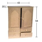 NEWART MDF CABINET FOR DECORATION 43/20/54CM - D 33