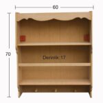 NEWART MDF DECORATION SHELF 60/17/70CM - IB 17