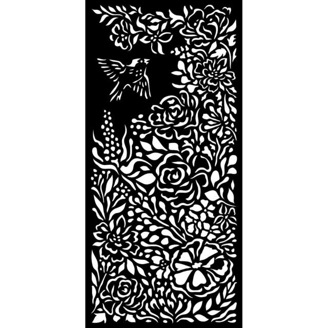 IMG_0458 STAMPERIA MEDIA STENCIL - TEMPLATE 12 X 25 CM - KSTDL59 - Image 1