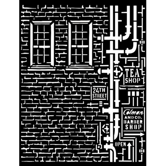 IMG_0461 STAMPERIA MEDIA STENCIL - TEMPLATE 20 X 25 CM - KSTD109 - Image 1