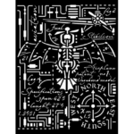 STAMPERIA MEDIA STENCIL - TEMPLATE 20 X 25 CM - KSTD105
