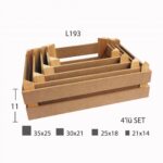 NEWART MDF CRATES SET OF 4 PCS. - L 193