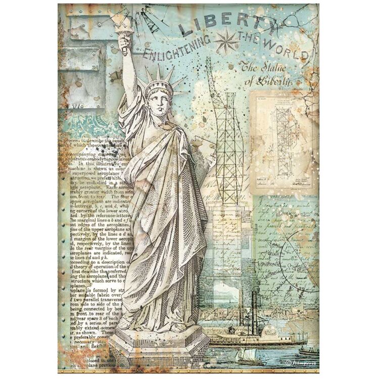 full_DFSA4702_1 STAMPERIA DECOUPAGE RICE PAPER A4 - DFSA4702 - Image 1