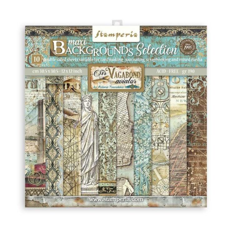 STAMPERIA BLOCK DESIGNER PAPER 30.5/30.5 CM - SBBL113 - Image 1