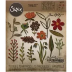 SIZZIX THINLITS CUT PUNCHES - FUNKY FLORAL #1
