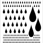 DAILY ART UNIVERSAL TEMPLATE A5 WATER DROPS DA17ST0169
