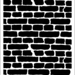 DAILY ART UNIVERSAL TEMPLATE A5 OLD BRICK WALL DA17ST0178