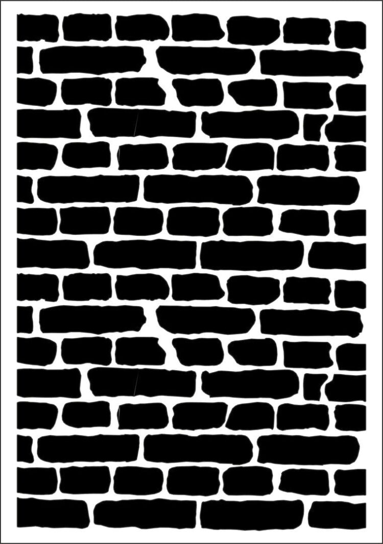 DAILY ART UNIVERSAL TEMPLATE A5 OLD BRICK WALL DA17ST0178 - Image 1