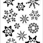 DAILY ART UNIVERSAL TEMPLATE A5 SNOWFLAKES DA17ST0183