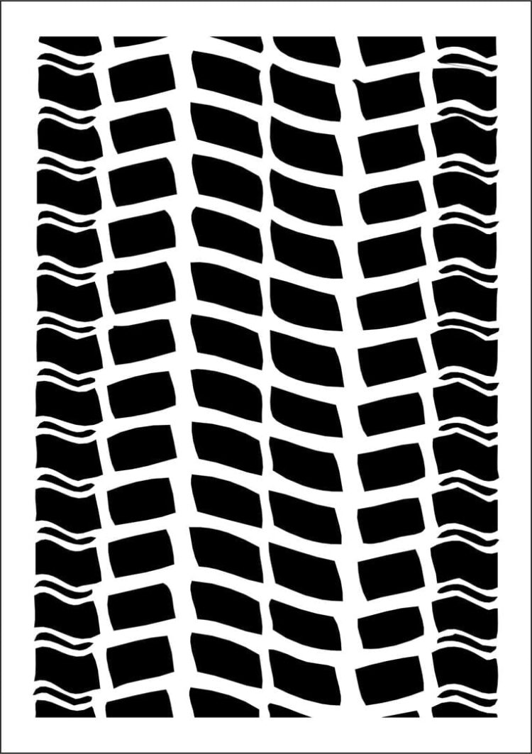 DAILY ART UNIVERSAL PATTERN A5 WHEEL TRACE DA17ST0185 - Image 1