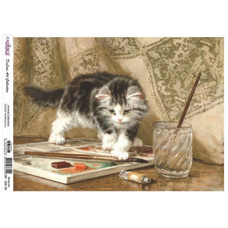 cadence-deluxe-art-pirinc-dk-029 CADENCE DECOUPAGE RICE PAPER A3 - DK-029-30 - Image 1