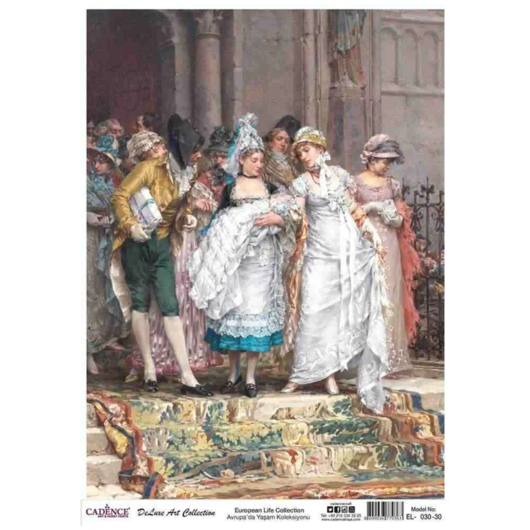 cadence-deluxe-art-pirinc-el-030 CADENCE DECOUPAGE RICE PAPER A3 - EL-030-30 - Image 1