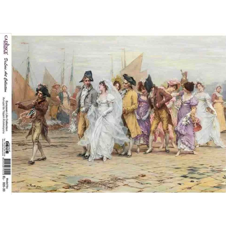 CADENCE DECOUPAGE RICE PAPER A3 - EL-005-30 - Image 1