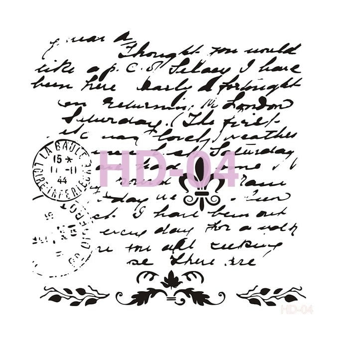 hd04-home-dekor-stencil CADENCE UNIVERSAL TEMPLATE 45/45CM. - HD-04 - Image 1