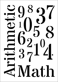 index111 DAILY ART UNIVERSAL TEMPLATE A5 NUMBERS DA17ST0302 - Image 1