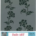 DAILY ART UNIVERSAL TEMPLATE A4 FLOWERS #1 DA17ST0232