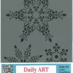 DAILY ART UNIVERSAL TEMPLATE A4 LARGE SNOWFLAKES DA17ST0241