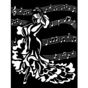 STAMPERIA MEDIA STENCIL - TEMPLATE 20 X 25 CM - KSTD122