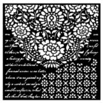 STAMPERIA MEDIA STENCIL - TEMPLATE 18 X 18 CM - KSTDQ-70