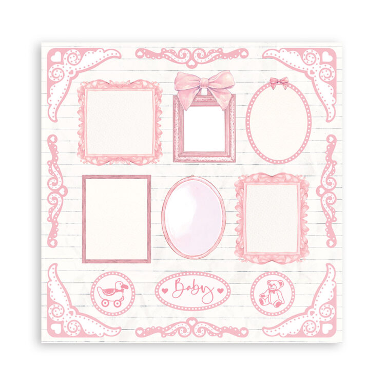 STAMPERIA BABYDREAM PINK PAPER BLOCK 30.5/30.5CM - SBBL107 - Image 33