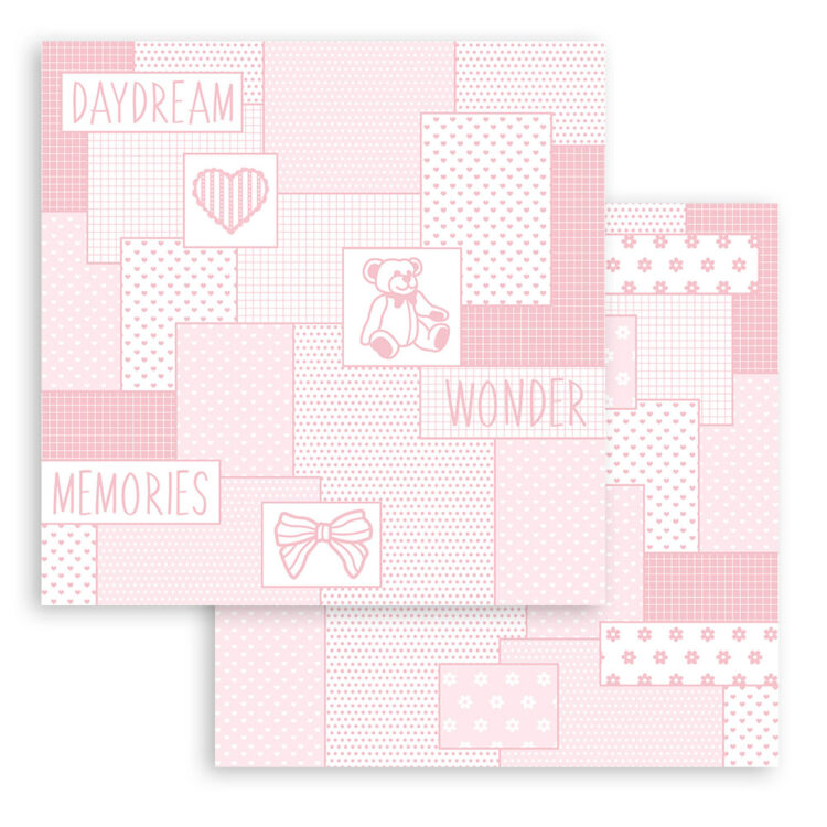 STAMPERIA BABYDREAM PINK PAPER BLOCK 30.5/30.5CM - SBBL107 - Image 18