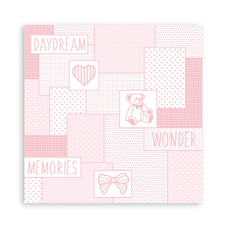 STAMPERIA BABYDREAM PINK PAPER BLOCK 30.5/30.5CM - SBBL107 - Image 19