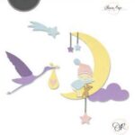 SIZZIX THINLITS CUT PUNCHES -LUNAR BABY